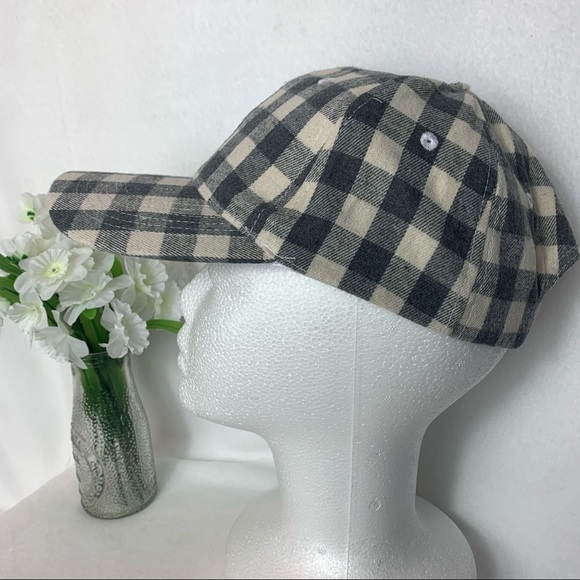 Cocus Pocus Grey Buffalo Check Baseball Cap Adjust - Picture 2 of 8